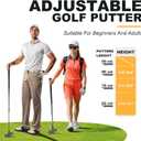 Adjustable Golf Putter, Two-Way Kids Putter for Right & Left Handed, Mini Golf Set for Youth & Junior - 1 Kids Golf Club with 4 Golf Balls & Cup with Flag, Golf Putters for Men for Golfer