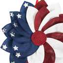 Eraspooky American Flag Wreaths Glory Patriotic USA July 4th Wreath Front Door Window Wall Decoration