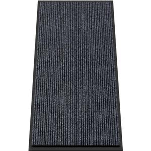 Kuyal Front Door Mat, 2'x4' Indoor Outdoor Entrance, Commercial Floor Inside Outside Entrance, Heavy Duty Durable Welcome Mat, Rubber Backing Non Slip Outdoor Rug for Entryway,Dark Gray (24" x 48")