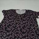 LARACE Plus Size Tops for Womens Summer Clothes Short Sleeve Shirts Casual V Neck Tunic Asymmetrical Blouses (4X, Black40pinkflower)