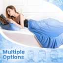 LUXEAR Cooling Blanket Throw, Arc-Chill Q-Max >0.5 for Hot Sleepers, Absorbs Heat to Keep Body Cool for Night Sweats, Lightweight Summer Cool Blankets for Sleeping, Gifts for Women & Men,Gradient Blue