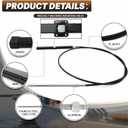 FQRANBO SSC13414 14FT Mechanical Rack & Pinion Steering Cable, Back Mount Rack Single Cable Compatible with Seastar SH5210P, SH5230P, SB39526P, SB39544P (NFB), Fits for SS14115