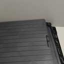 Keter City 30 Gallon Resin Outdoor Storage Box and Patio Furniture Side Table for Pool and Garden Accessories, Dark Grey