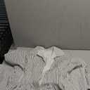 MSBESYOR Women Button Front Pleated Shirt Maxi Dress Summer Striped Prints Short Sleeve Collar Casual Long Dresses Size M