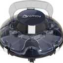 Cordless Robotic Pool Cleaner, Lasts 80 Min, Automatic Vacuum for Above-Ground Pools up to 650 Sq.ft,Portable, Edge Cleaning Function,Self-Parking(Black Blue)