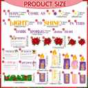 Geyoga Christmas Advent Bulletin Board Set Religious Christian Christmas Sunday School Decorations for Classroom Church Holiday Jesus Candles Bulletin Boards Cutouts Winter Chalkboard Office Supplies