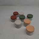 8 Pack Overnight Oats Container with Lids, 10 Oz Clear Glass Yogurt Storage Jar, Leak Proof Empty Glass Candy Jar for Food Prep, Spice, Snacks, Jam, Beans, Cereal, Kitchen, Airtight