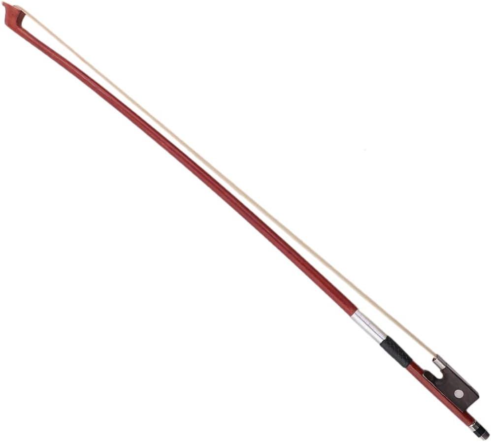 Vaguelly 1/4 Size Violin Bow Arbor Horsehair Violin Bow for Kids Practice and Student Fiddle Use Selected Mongolian Horse Hair Bright Sound 22.04 in