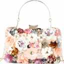 Women Clutches Flower Evening Handbag Chain Strap Shoulder Bag