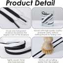 6 Pairs Flat Rope Shoe Laces for Sneakers, 4 Inch Long Flat Athletic Shoelaces Replacement Shoe Laces for A F-1 Shoes Sweatpants Hoodies Shorts Shoes Bags Accessories