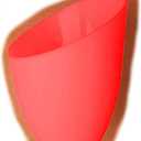 2 Pack Plastic Lampshade, 5.7 inch High, 4.1 inch Diameter, 1.65 inch Fitter, Replacement Plastic Lamp Shade for LED Floor Lamp [red]