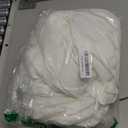 Tohetsuzp White Spandex Tablecloth, Elastic Fitted Table Skirt for 6ft Rectangle Tables (72x30 Inch), Wrinkle-Free Washable Table Cover for Wedding, Banquet, Party, Events