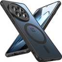 Hensinple Magnetic for OnePlus 13 Case [Compatible with MagSafe] Translucent Shockproof Slim Fit Military Grade Drop Proof Protection Anti-Fingerprint Cover Phone Case for OnePlus 13 5G 2025(Black)