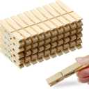 (Pack of 50) Wooden Clothespins About 2-7/8" Long