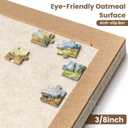 Jigsaw Puzzle Board for 1000 Pieces, Foldable Puzzle Board, 31.5" x 24" Felt Display Board