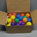 Ball Pit Balls for Toddlers: 50 Colorful Non-Toxic Balls with BPA-Free, Phthalate-Free, Crush-Resistant Polyethylene Plastic, 2.2 Inches, Perfect Toy for Boys and Girls Play (Rainbow)