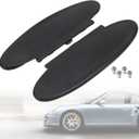 Sun Visor Mirror Covers Driver and Passenger Side Vanity Mirror Cover Sunvisor Lid Covers Compatible with for 1996-2010 Porsche 996/997-911 986/987 Boxster Cayman,Set of 2