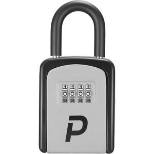 Puroma Key Lock Box, Lockbox for Keys Outdoor Combination Security Lockbox Outside Portable Storage Safe Box for Realtor and Rental, Home Office Apartment Door Handle House Key