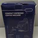 SHARDOR 3.5 Bar Espresso Machine  4-Cup Compact Espresso Maker with Milk Frother, 800 W Preheating Cappuccino Machine for Home, Black