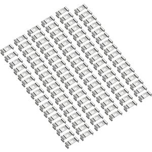 uxcell T5 Clips Bracket Hanger for Integrated Tube Light Fixture, Nickel-plated Manganese Steel, Pack of 100