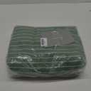 Jacquotha Bath Towels 2 Pack, Lighter & Quick Dry Towels Large 27.5 x 55 inches, Luxury Terry Cotton Towels for Bathroom Spa Swim, Forest Green & White Striped