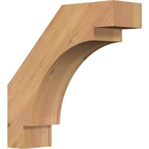 Ekena Millwork BRC04X12X12MRC00SWR 3 1/2"W x 12"D x 12"H Merced Smooth Knee Brace, Western Red Cedar