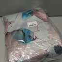 weesire 2 Pack 100% Blackout Boho Floral Curtains, Teal Flower Pattern, 52x96 Inches, Living Room & Bedroom