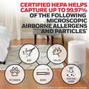 Honeywell HEPA Air Purifier for Home, 900Ft Rooms in 1 hour, Designer Series, Auto Mode, UltraQuiet Tech, Reduces Dust, Pollen, Pet Dander, Smoke, Odors, White, HPA830W