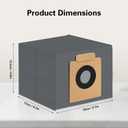 12 Pack Dust Bags Compatible with Eufy Clean X8 Pro / X10 Pro Omni Robot Vacuum Self-Empty Station, 4-Layer Replacement Disposable Bags