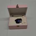 Time Music Box CD Player with Speakers; Bluetooth Transmitter; Festival Gift; BGM Player for Home Decor (Pink)
