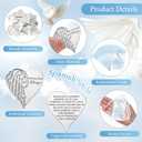 Fumete 30 Sets Funeral Favors for Guests Memorial Service Celebration of Life Decorations Heart Pocket Hug Token Coins and Angel Poem Pray Cards Memorial Gifts for Church Funeral Sympathy (Spanish)