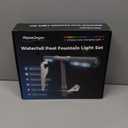 Pool Fountain with 8-Color 4-Mode LED Lights, Above/ Inground Pool Fountain Lights with Remote, 360°Adjustable Pool Sprinkler for Relaxation & Cooling 10-20°F