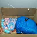 Step4Fun Inflatable Bounce House, Kids Castle Slide Bouncer for Children Jumping Outdoor and Indoor Party, Baby Backyard Water Jumper Toy with Blower, Ball Pit Pool, Ideal Gifts112 x 98 x 65