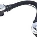 Aramox Bathtub Overflow Drainer Concealed Flexible SPA Bathtub Overflow Drain Pipe Tubular Tip Toe Bath Waste Drain Kit for Kitchen Bathroom