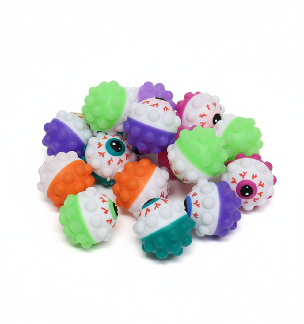 Halloween Eye Balls Lights Keychain Kit, 20 Pcs