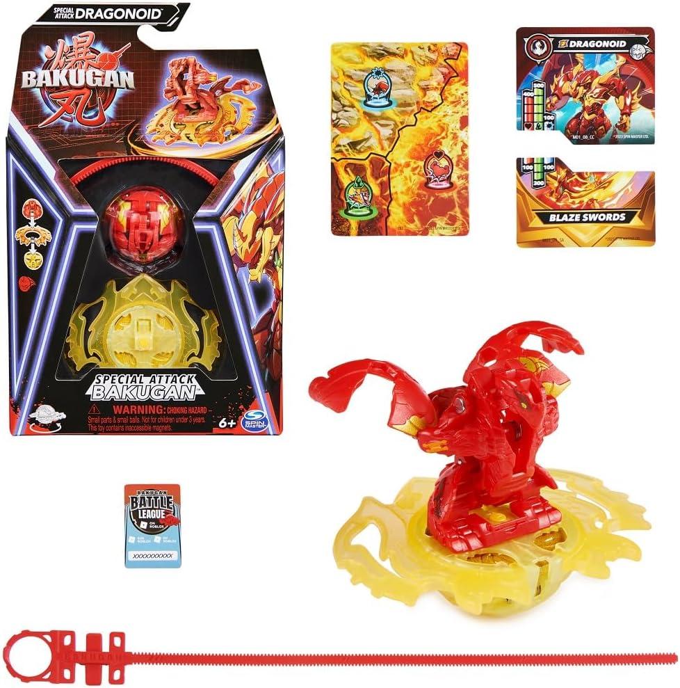 Bakugan, Special Attack Dragonoid, Spinning Collectible, Customizable Action Figure and Trading Cards, Kids Toys for Boys and Girls 6 and up