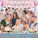 223-Piece Dog Party Supplies Set - Serves 20, Includes Plates, Cups, Napkins, Utensils, Balloons, Banner, Table Cover - Multicolor Cartoon Animal Themed Dog Birthday Party Decorations