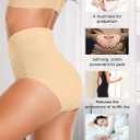 2 x EIGGAM Tummy Control Underwear Soft High Waisted underwear Full Coverage Briefs Breathable Postpartum Cotton Womens Panties (Large, Multicoloured D - 3 Pack)