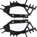 UTV Black Soft Upper Door Enclosure Set For Compatible With Can Am Maverick X3 2-Seat 2017-2023