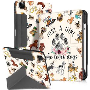 for iPad Air 11 Inch M3 2025 & M2 2024/Air 5th/4th Generation 10.9 Inch/Pro 11 Inch Case - with Pen Holder for Girls Boys Women Men Cute Cartoon Cool Anime Kawaii Fun, Little Puppy for iPad Air 11 Inch M3 2025 & M2 2024/Air 5th/4th Generation 10.9 Inch/Pro 11 Inch Case - with Pen Holder for Girls Boys Women Men Cute Cartoon Cool Anime Kawaii Fun, Little Puppy