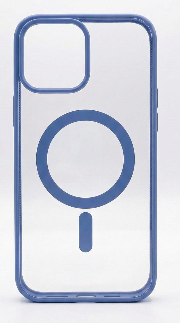 Miracase Magnetic Glass for iPhone 15 Plus Case,Compatible with MagSafe,Full-Body Protection Bumper with Shockproof Military-Grade,Built-in 9H Tempered Glass Screen Protector,Capri Blue