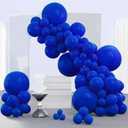 PartyWoo Blue Balloons 140pcs Different Sizes of 18 12 10 5 Inch Navy Blue Balloon Arch Kit Garland for Birthday Gender Reveal Baby Shower Graduation Retirement Bachelorette Party Decorations Blue-Y59