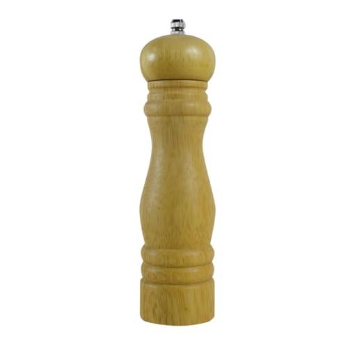FSE WDPM108BR Rubberwood Pepper Mill, 8"H