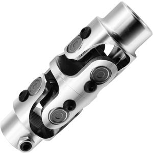 13/16" -36 Spline X3/4" Round Chrome Double U Joint Steering Universal Joint DOUBLE U Joint Shaft,Total Length: 5-1/8"