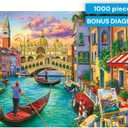 Buffalo Games - Sights of Venice - Image World - 1000 Piece Jigsaw Puzzle for Adults, Scenic Cityscape Puzzle, Challenging and Relaxing Puzzle Adventure, Finished Size 26.75 x 19.75, Made in the USA