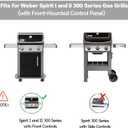 7636 Flavorizer Bars for Weber Spirit 2 Grill Parts, Replacement Parts for Weber Spirit II & I E310 E320 S310 S320 Grills, Flame Guard for Weber GS4 Spirit II 67046 69797 68843, Porcelain-enameled