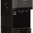 Brio Limited Edition Top Loading Water Cooler Dispenser - Black Stainless Steel - Hot & Cold Water, Child Safety Lock, Holds 3 or 5 Gallon Bottles - UL/Energy Star Approved