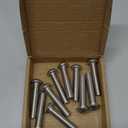 3/8-16 x 1-3/4" Button Head Socket Cap Bolts Screws, 304 Stainless Steel 18-8, Full Thread, Coarse Thread UNC, Allen Hex Drive, 10 PCS