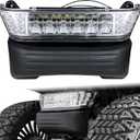 Upgrade Golf Cart Headlight Kit with Bumper for Club Car Precedent 2004-UP, Golf Cart Front LED Light Kit Replacement 12V for Club Car Precedent