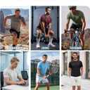 Workout Shirts for Men Short Sleeve Quick Dry Athletic Gym Active T Shirt Moisture Wicking, XL